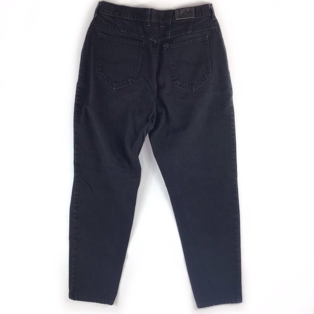 Vintage Lee USA black womens jeans 16 (29 30) Short Cowgirl Western High Rise